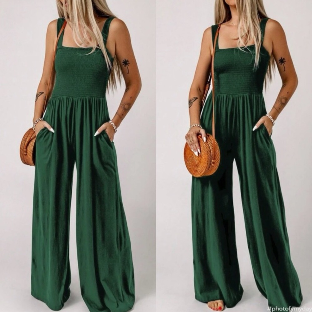 Elegant Green Jumpsuit